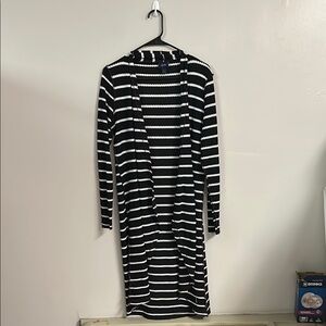 Daytrip Black and White Cardigan Sweater